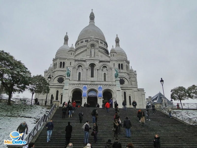Basilique du Sacré Coeur - Bairro Montmartre - Roteiro de inverno pela Europa