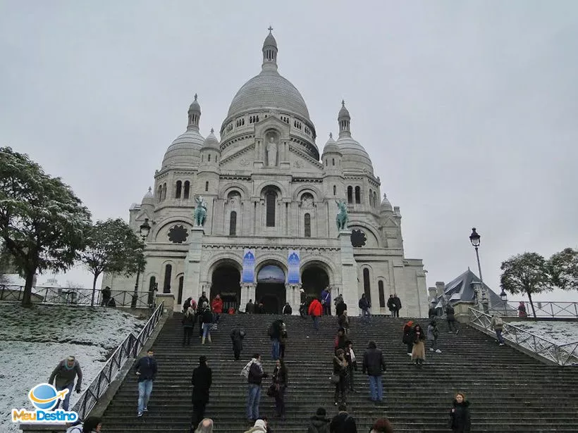 Sacré-Coeur - Montmartre - Roteiro de inverno pela Europa
