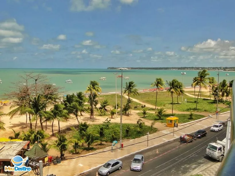 Vista do hotel Atlântico para a Praia de Tambaú - João Pessoa-PB