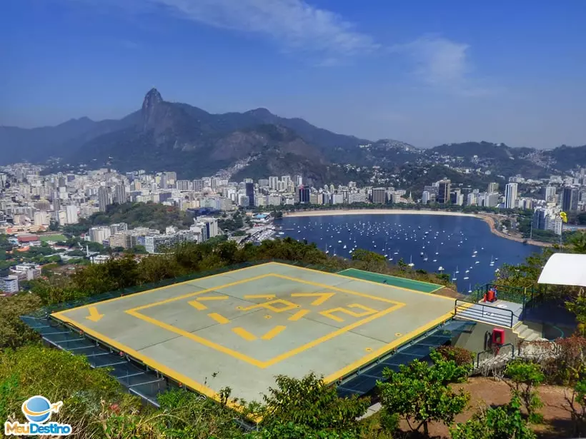 Heliponto, no Morro da Urca
