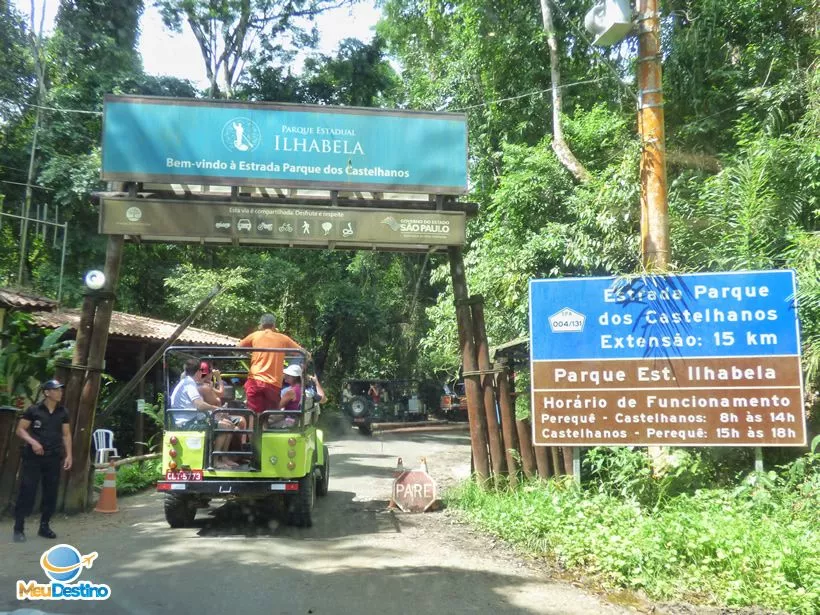 Entrada do Parque Estadual de Ilhabela