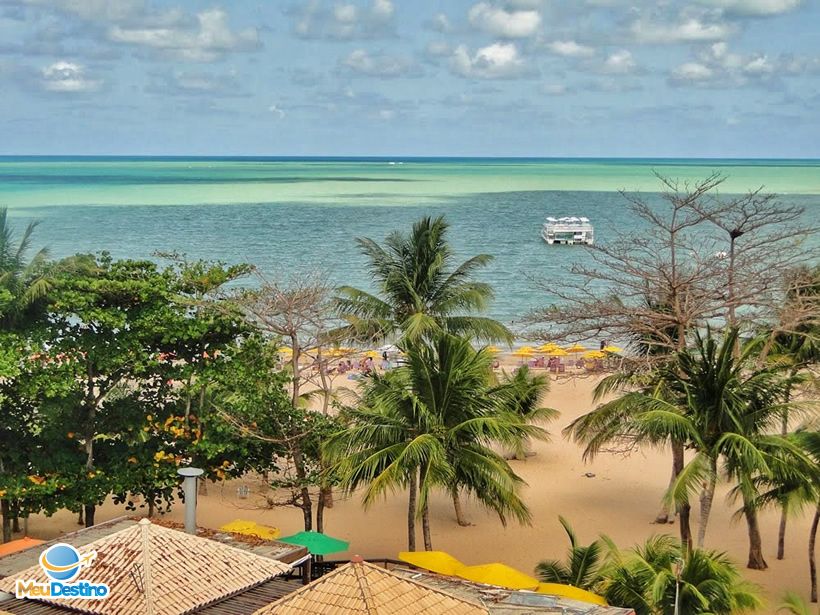 Vista do Atlântico Praia Hotel para a Orla de Tambaú