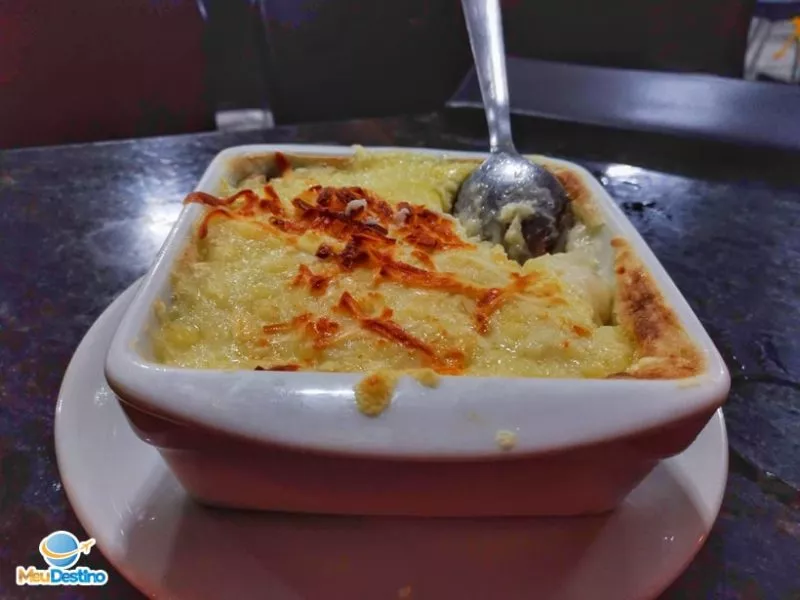 Macaxeira ao Forno de Charque - Rei da Sopa Restaurante - Aracaju-SE