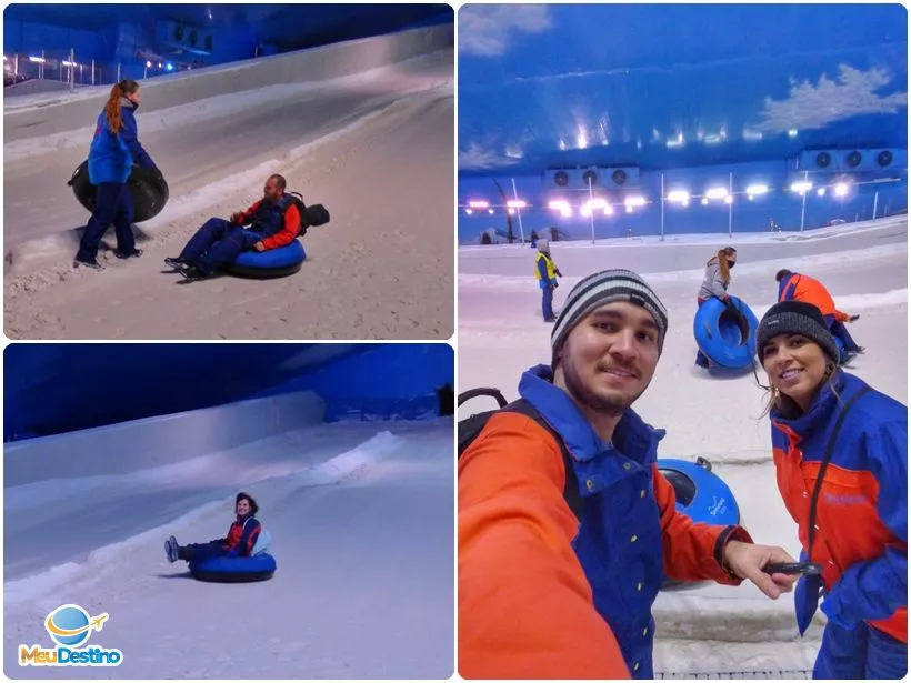 Tubing - Snowland - Parque de neve indoor em Gramado-RS