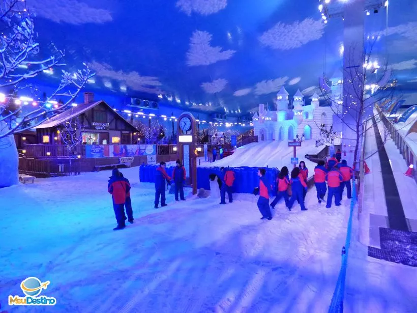 Montanha de Neve - Snowland - Parque de neve indoor em Gramado-RS