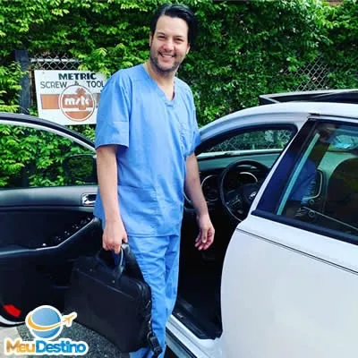 Brasileiro infectado pelo COVID-19