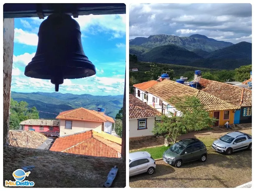 Sino e vista da Igreja de Nossa Senhora dos Prazeres